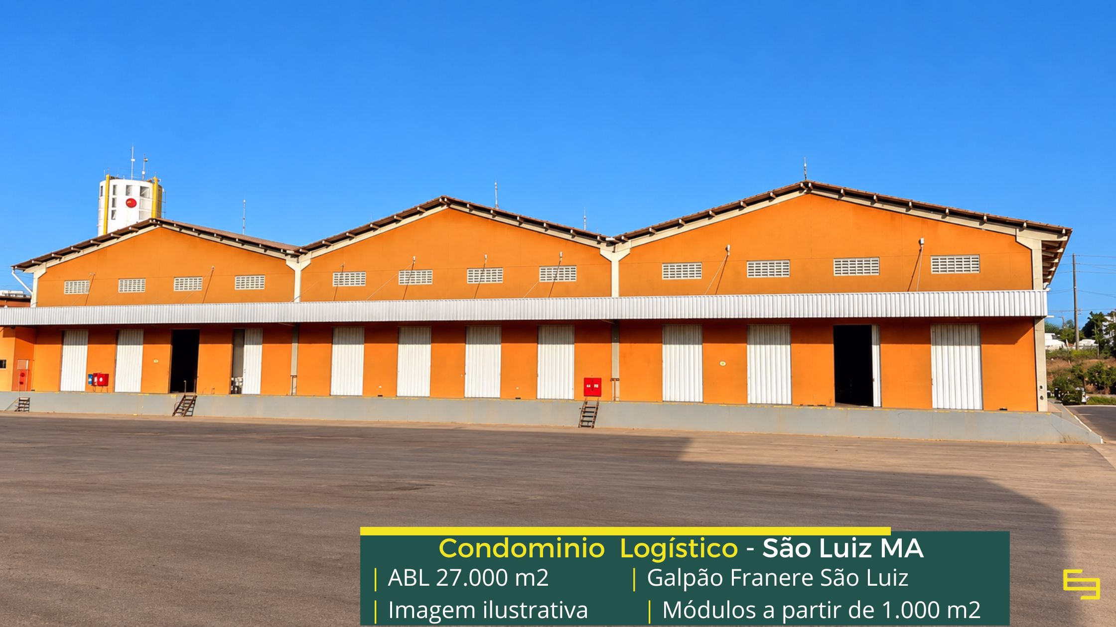 Aluguel de Galpão em São Luís - Condomínio Franere. Galpão para alugar em São Luís a partir de 1000 m2 com docas e piso industrial e pátio