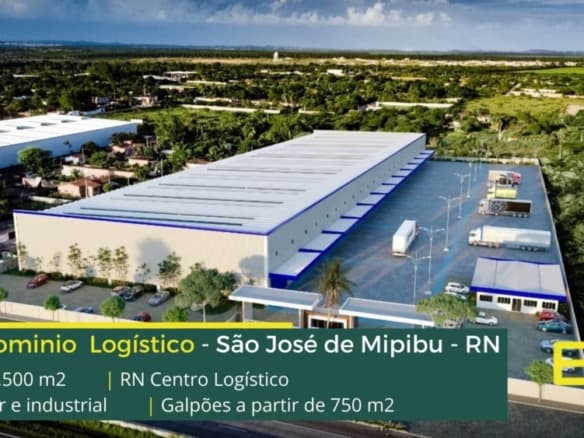 Aluguel de Galpão Logístico em Natal. Condomínio com galpões para locação a partir de 750 m2 com 11 metros de altura. Com portaria 24 horas.