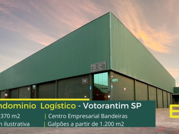 Galpão Logístico em Votorantim SP. Módulos de 1.200 m2. Galpões/Armazens logísticos/depósitos para alugar em Votorantim e Sorocaba SP