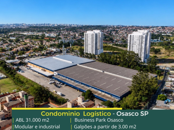 Galpão Para Alugar em Osasco - Parque Logístico Osasco, condomínio com portaria e segurança, módulos com docas, piso industrial e AVCB