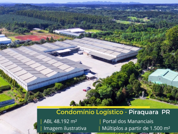 Galpão para alugar em Piraquara PR em condomínios logísticos com estrutura de alto padrão, distribuição e operações industriais.