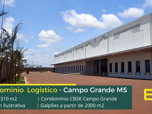 Galpão Logístico em Campo Grande MS - CBSK Campo Grande. Aluguel de galpões em Campo Grande com docas, pátio de manobras asfaltado, segurança