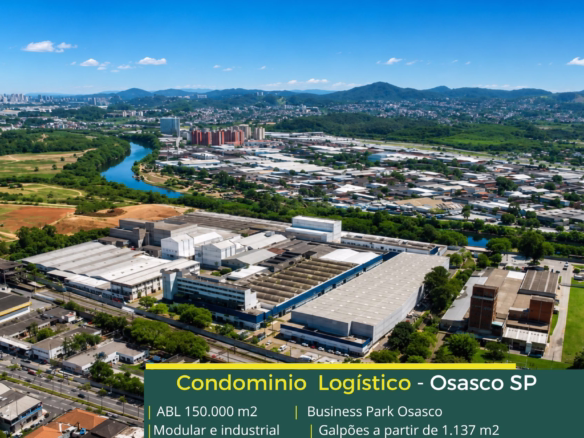 Galpão Industrial em Osasco SP - Business Park Osasco. Galpões para alugar em Osasco SP, com piso industrial, docas, pátio, portaria 24 horas