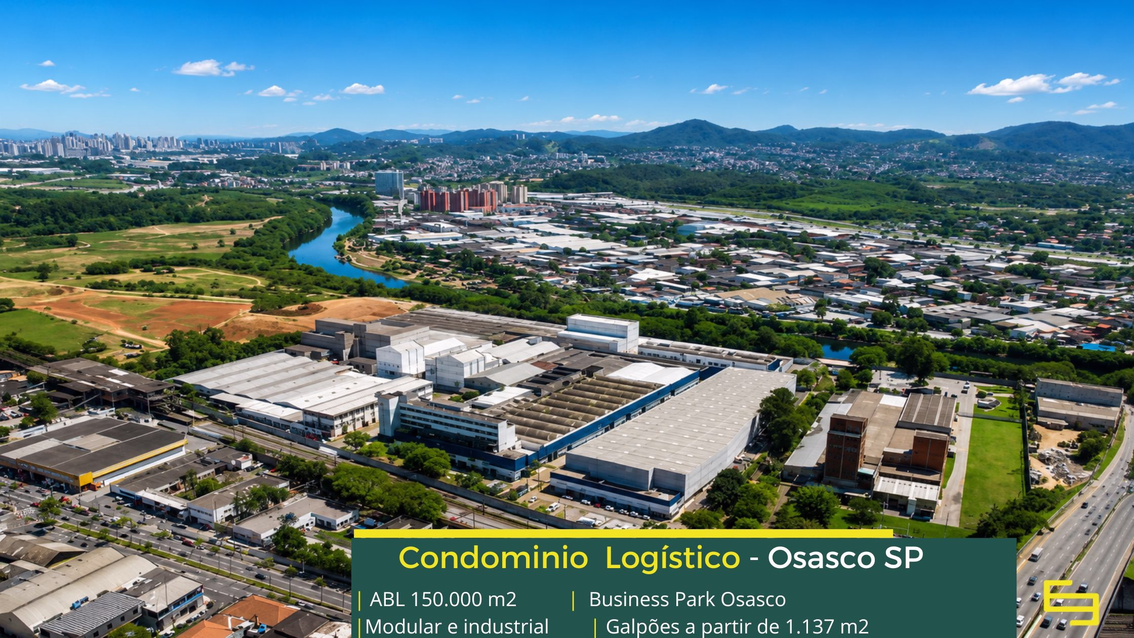 Galpões em Osasco SP (1) Galpão Industrial em Osasco SP - Business Park Osasco. Galpões para alugar em Osasco SP, com piso industrial, docas, pátio, portaria 24 horas