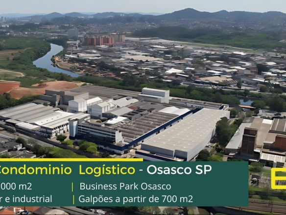 Galpão Industrial em Osasco SP - Business Park Osasco. Galpões para alugar em Osasco SP, com piso industrial, docas, pátio, portaria 24 horas