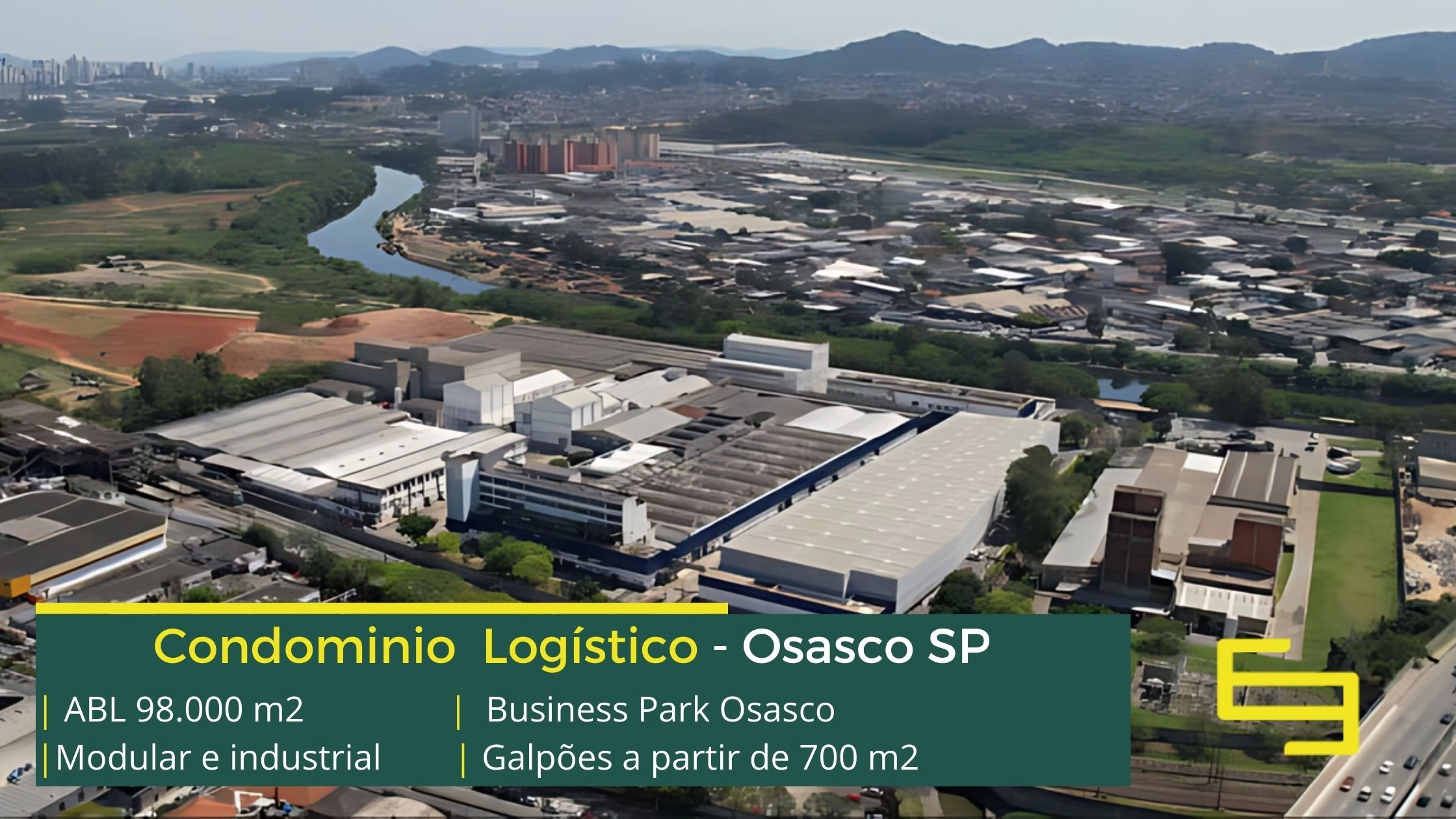 Galpão Industrial em Osasco SP - Business Park Osasco. Galpões para alugar em Osasco SP, com piso industrial, docas, pátio, portaria 24 horas