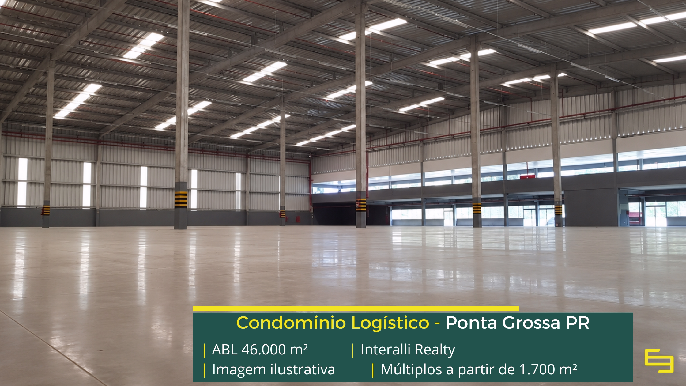 Galpão para alugar em Ponta Grossa Galpão para alugar em Ponta Grossa PR com infraestrutura moderna, localização estratégica e acesso rápido à BR-376, BR-373 e BR-277.