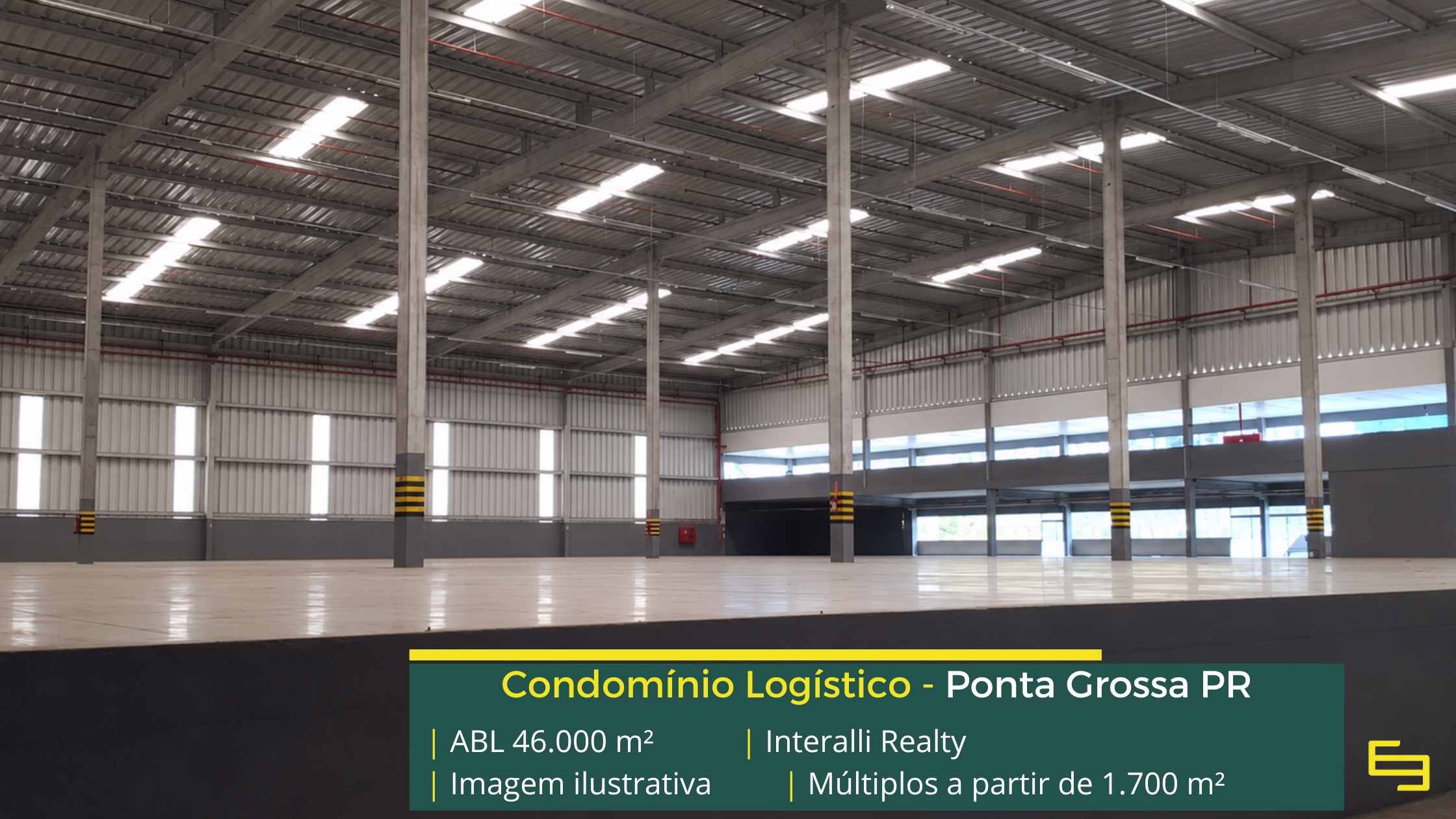 Galpão para alugar em Ponta Grossa Galpão para alugar em Ponta Grossa PR com infraestrutura moderna, localização estratégica e acesso rápido à BR-376, BR-373 e BR-277.