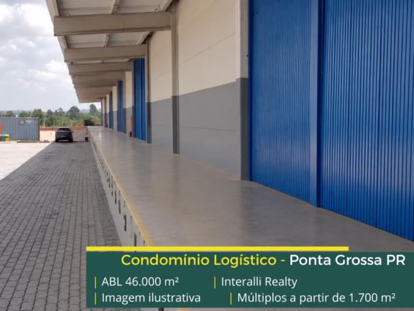 Galpão para alugar em Ponta Grossa PR com infraestrutura moderna, localização estratégica e acesso rápido à BR-376, BR-373 e BR-277.