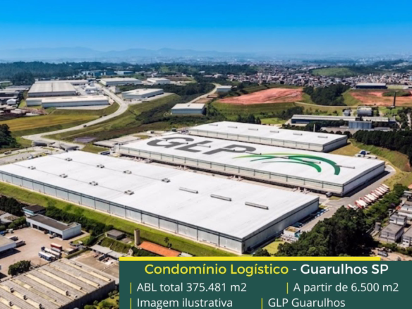 Aluguel de Galpão Logístico em Guarulhos - GLP Guarulhos. Galpão para alugar em Guarulhos com segurança. Galpões com docas, altura 12 metros