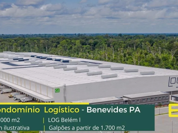 Galpão para alugar em Belém PA - LOG Belém. Condomínio logístico. Galpões em Belém PA com Portaria e segurança 24 hs. Docas, piso industrial
