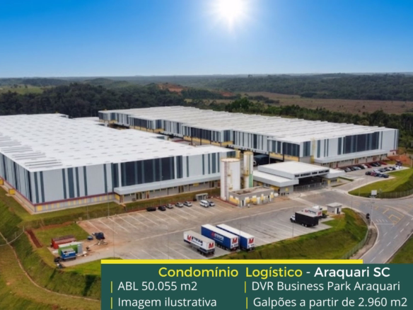 Galpões em Araquari - DVR Business Park Araquari. Aluguel de galpão em Araquari SC, condomínio logístico, portaria e segurança, docas, pátio
