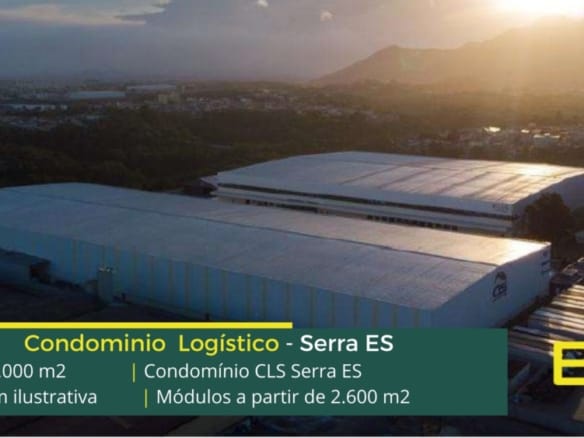 Galpões em Serra ES - CLS Serra. Galpão para alugar em Serra ES a partir de 2600 m2. Docas, Portaria e segurança 24 horas, estacionamento