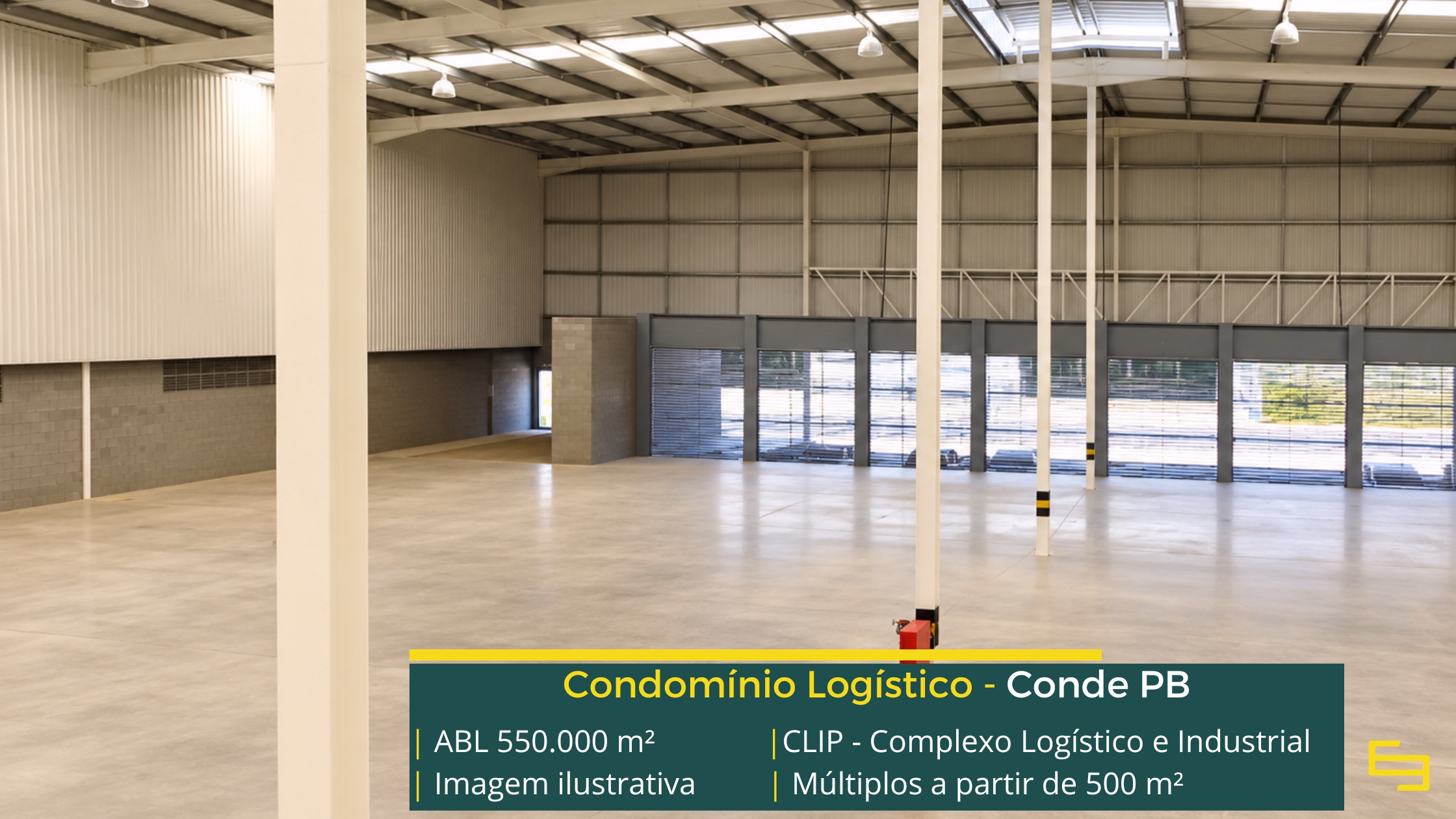 Galpões em João Pessoa - Condomínio CLIP. Galpões/Barracões/Armazéns para alugar em João Pessoa PB. Galpão logístico