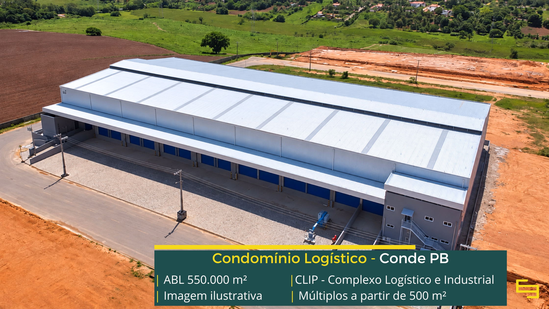 Galpões em João Pessoa - Condomínio CLIP. Galpões/Barracões/Armazéns para alugar em João Pessoa PB. Galpão logístico
