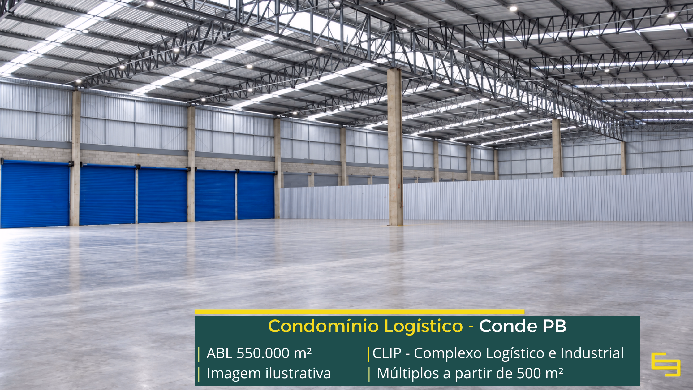 Galpões em João Pessoa - Condomínio CLIP. Galpões/Barracões/Armazéns para alugar em João Pessoa PB. Galpão logístico