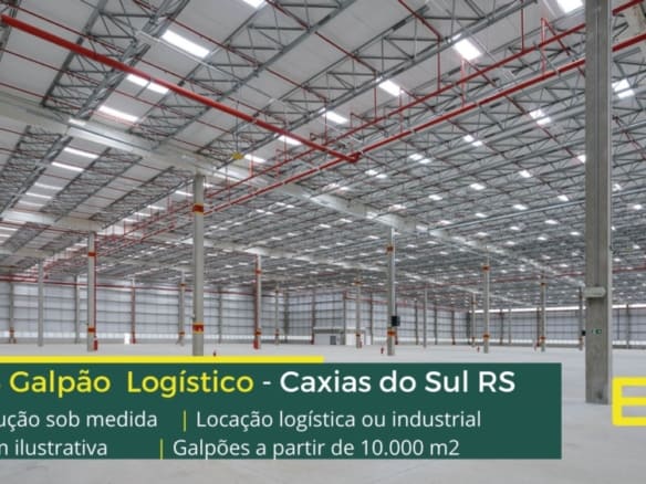 Galpão alugar Caxias do Sul RS - Built to Suit. Aluguel de galpões em Caxias do Sul com docas, pátio de manobras, vestiários, refeitório