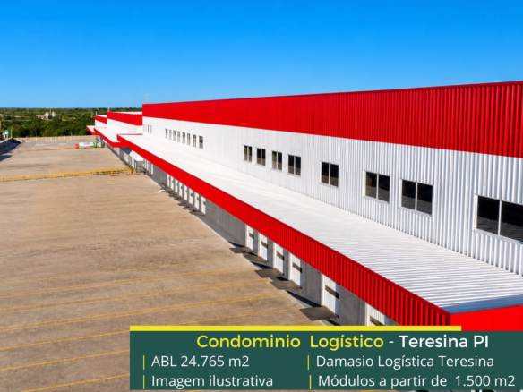 Galpões em Teresina PI - Damasio Logística Teresina. Galpão para alugar em Teresina de 1600 m2 com docas e além disso, portaria e segurança