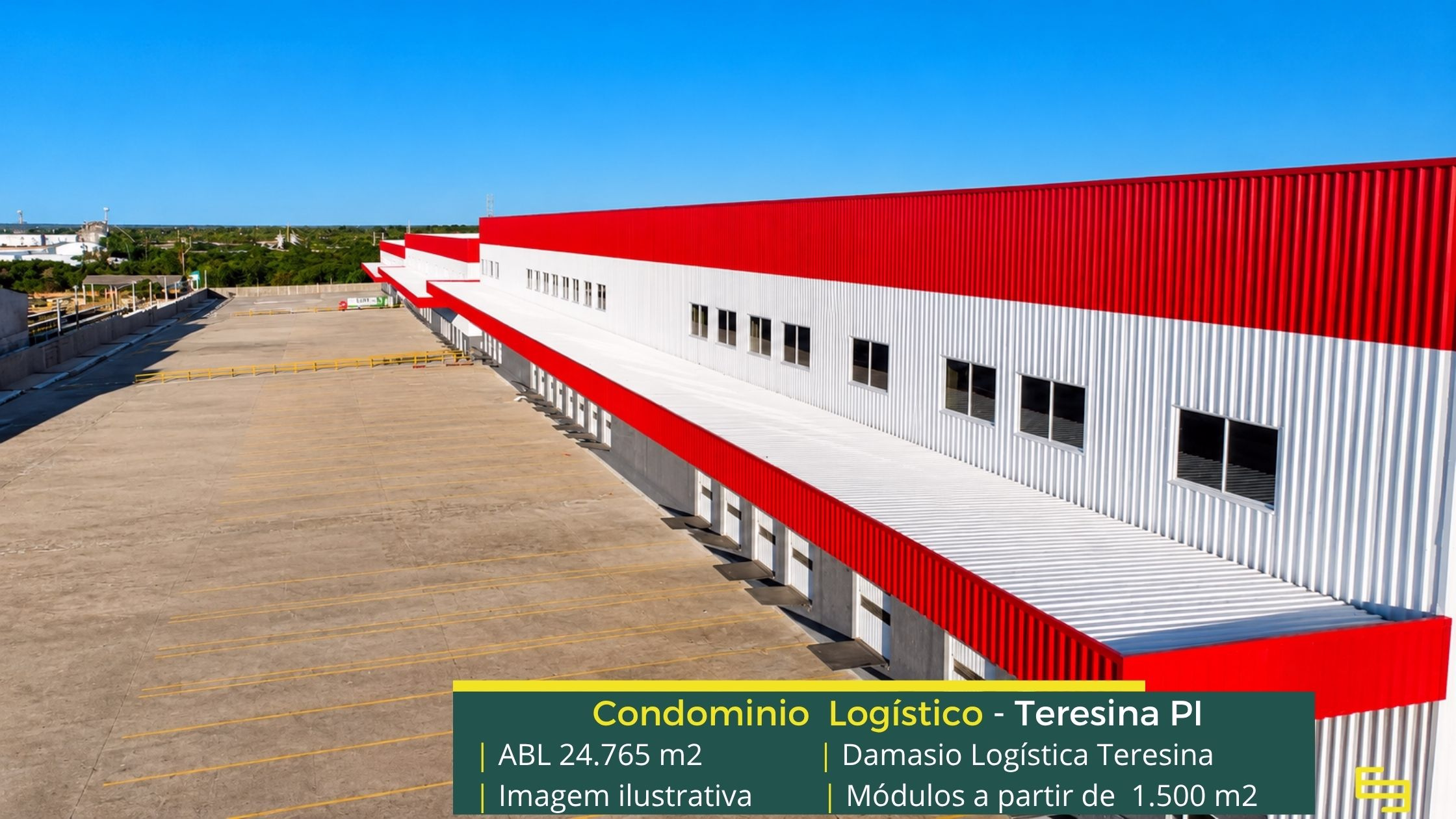 Galpões em Teresina PI - Damasio Logística Teresina. Galpão para alugar em Teresina de 1600 m2 com docas e além disso, portaria e segurança