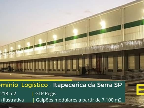 Galpões em Itapecerica da Serra SP - GLP Regis. Aluguel de galpões com módulos a partir de 7000 m2 que contam com docas, portaria e segurança