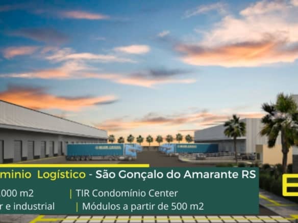 Galpões em Natal RN - TIR Condomínio Center. Módulos para alugar a partir de 500 m2 com docas, portaria e segurança 24 horas, pátio