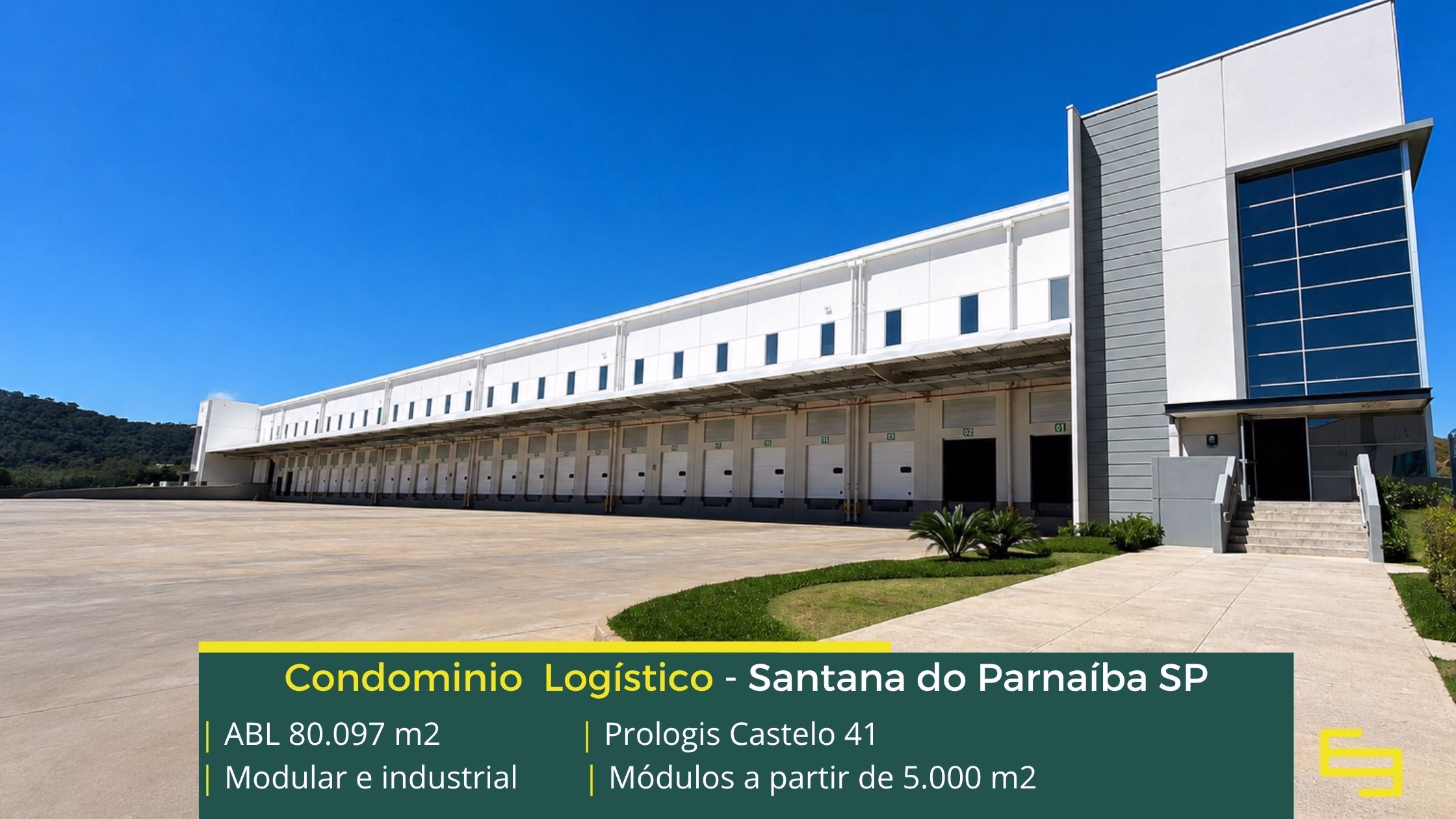 Galpões em Santana do Parnaíba - Castelo 41. Aluguel de galpão logístico, que conta com portaria e segurança 24 horas. Docas e pátio.