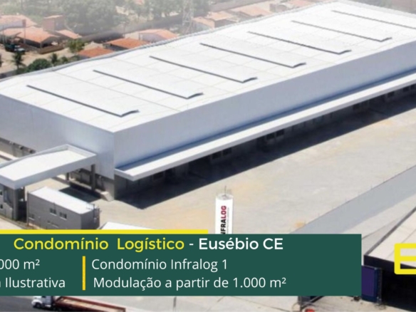 Galpões para alugar em Fortaleza CE - Condomínio Infralog 1. Galpão para alugar em Fortaleza a partir de 1000 m2, com 04 docas, pátio, vagas