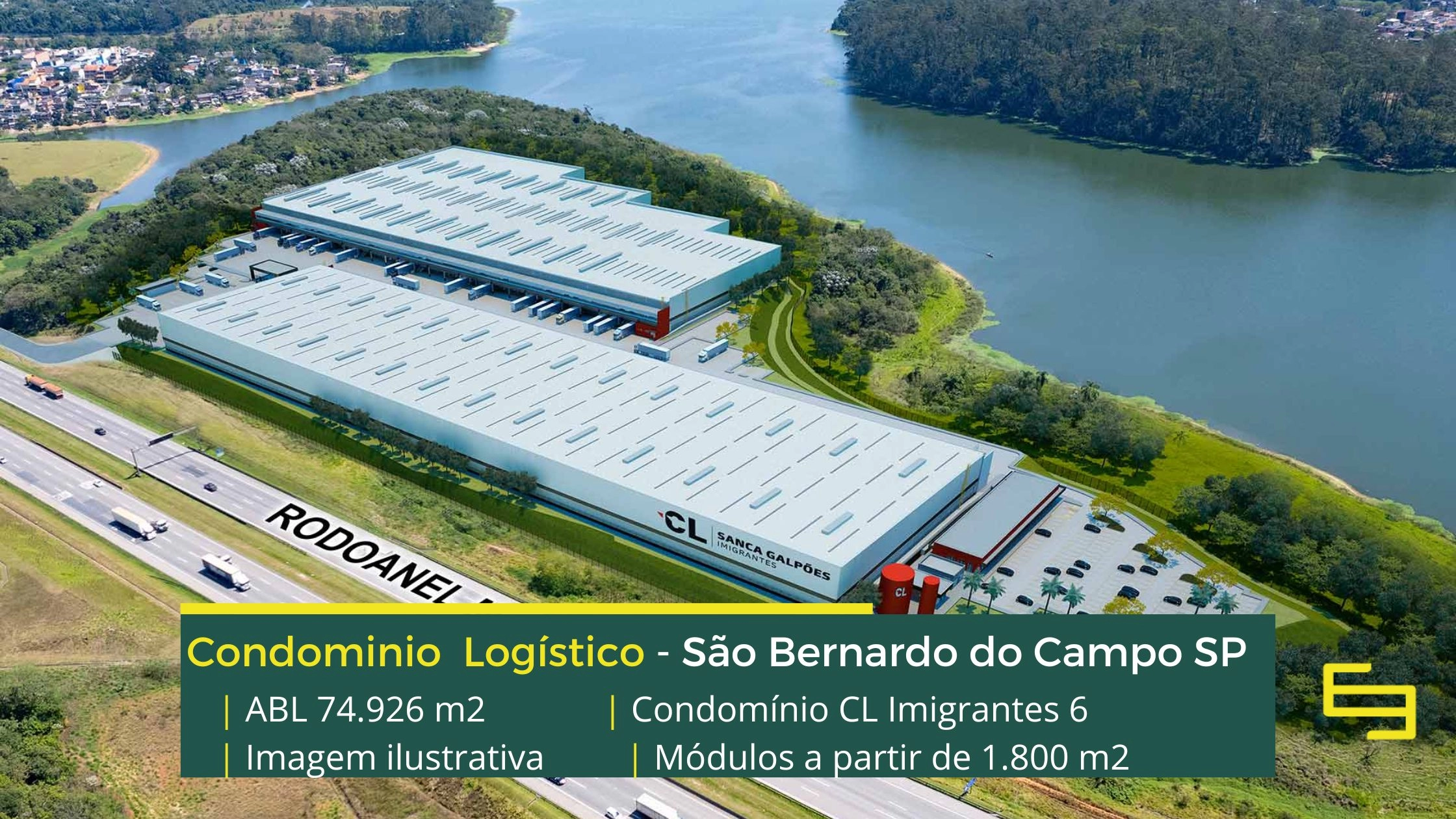 Aluguel de Galpões em São Bernardo do Campo - CL Imigrantes 6. Galpão para alugar em condomínio com portaria e segurança, pátio, docas