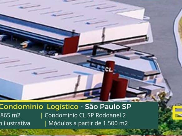 Galpão Logístico para alugar em São Paulo SP - CL SP Rodoanel 2 Aluguel de galpões a partir de 1300 m2, com docas. Ideal para last mile