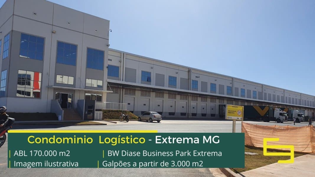 Galpão logístico para alugar em Extrema - BW Diase Business Park. Galpões/Barracões/Armazens. Galpões logísticos e industriais para alugar