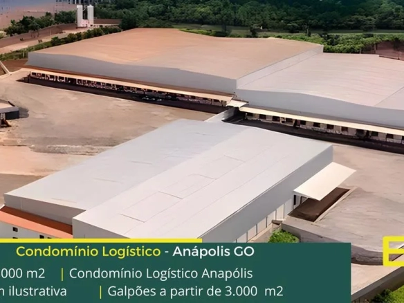 Galpão para alugar Anápolis GO - Parque Logístico Anápolis. Aluguel de galpões em Anápolis com segurança 24 horas. Docas, piso industrial