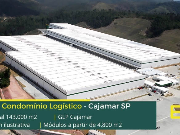 Aluguel de Galpão Logístico em Cajamar SP - GLP Cajamar . galpões com doca a partir de 4.000 m2, altura 12 mts, portaria e segurança 24 hs