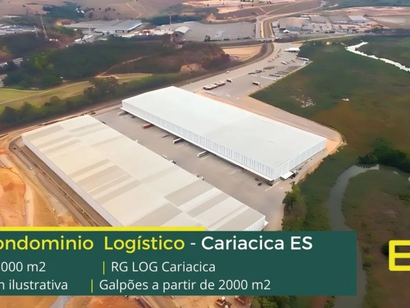 Aluguel de Galpão em Cariacica ES - RG LOG Cariacica. Galpões em Cariacica ES com portaria e segurança 24 hs, docas, piso industrial