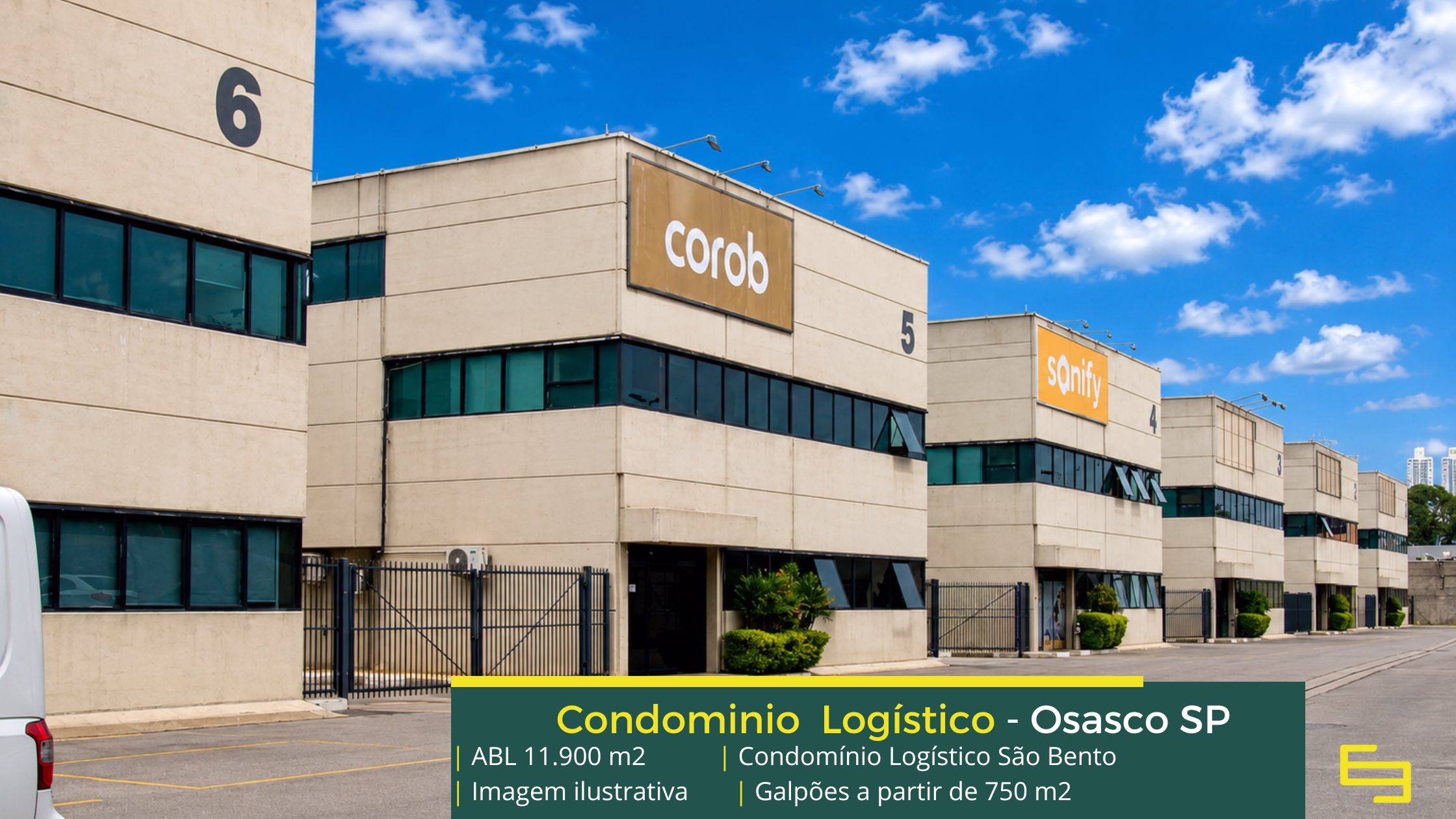 Aluguel de galpões em Osasco SP (1) Aluguel de Galpão em Osasco SP. Condomínio Logístico São Bento. Galpões com módulos a partir de 750 m², portaria 24 horas, 9m de pé direito.