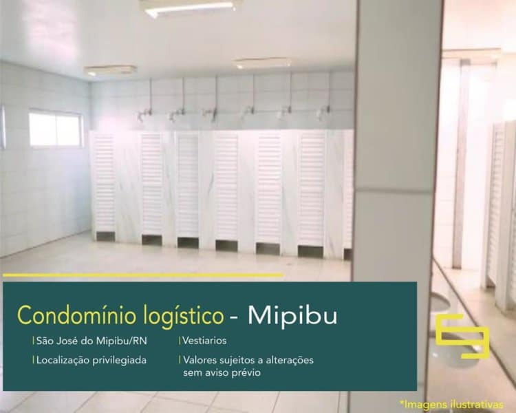 Aluguel de Galpão em São José de Mipibu RN. Condomínio Mipibu. Módulos a partir de 1000 m² com docas, pátio, balança para caminhões.