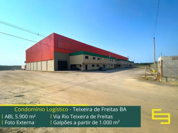 Galpão para alugar em Teixeira de Freitas - Via Rio Teixeira de Freitas. Aluguel de galpões em Teixeira de Freitas em condomínio com docas