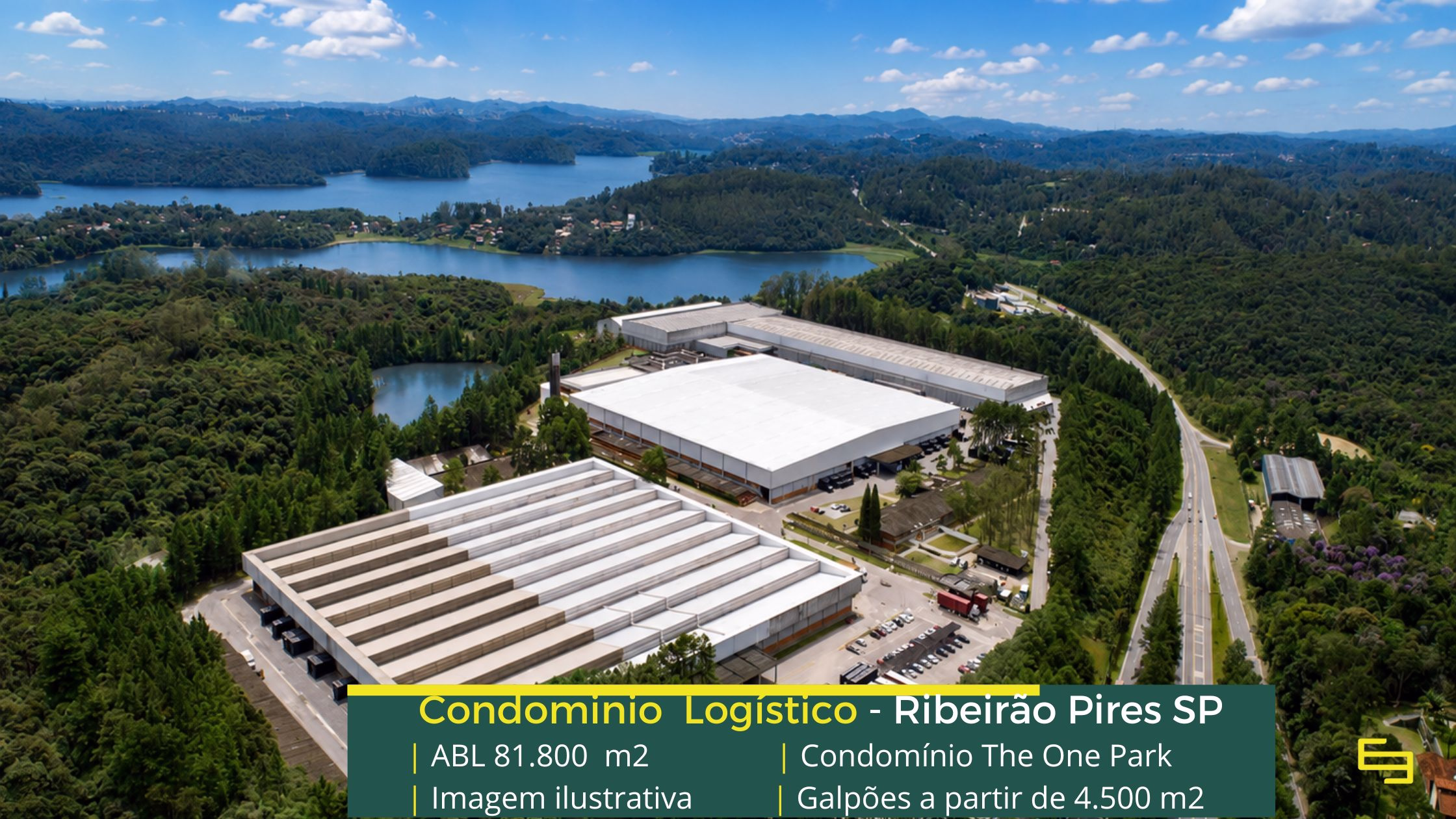 Galpão para alugar em Ribeirão Pires (1) Galpões em Ribeirão Pires SP. Condomínio The One Park. Galpões industriais e logísticos, com altura de 10 metros, piso industrial, docas