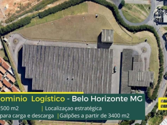 Galpão Para Alugar em BH - BTS Belo Horizonte. Módulos a partir de 3400 m2 com docas para carga e descarga. Galpão logístico e portaria 24 hs