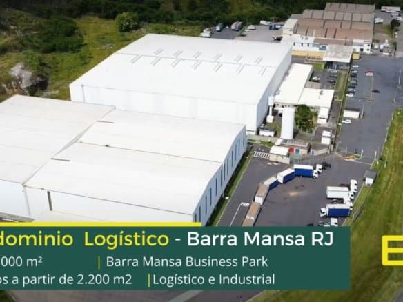 Galpões em Barra Mansa RJ - Business Park Barra Mansa.. Aluguel de Galpão em Barra Mansa com portaria e segurança 24 horas, docas, pátio