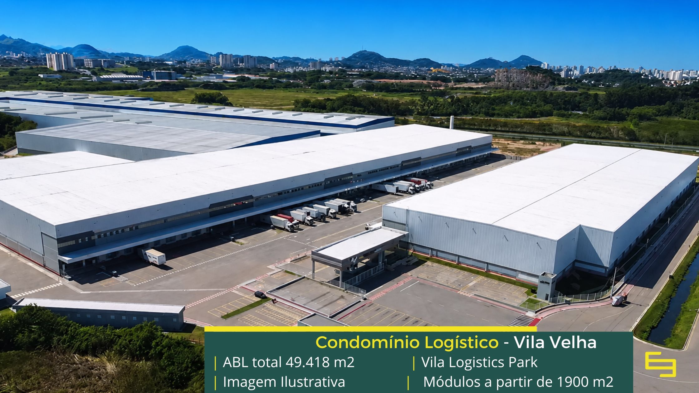 Vila Logistics Park Galpão Logístico em Vila Velha ES - Condomínio Vila Logistics Park. Aluguel de galpões em Vila Velha ES, com docas, portaria e segurança 24 hs