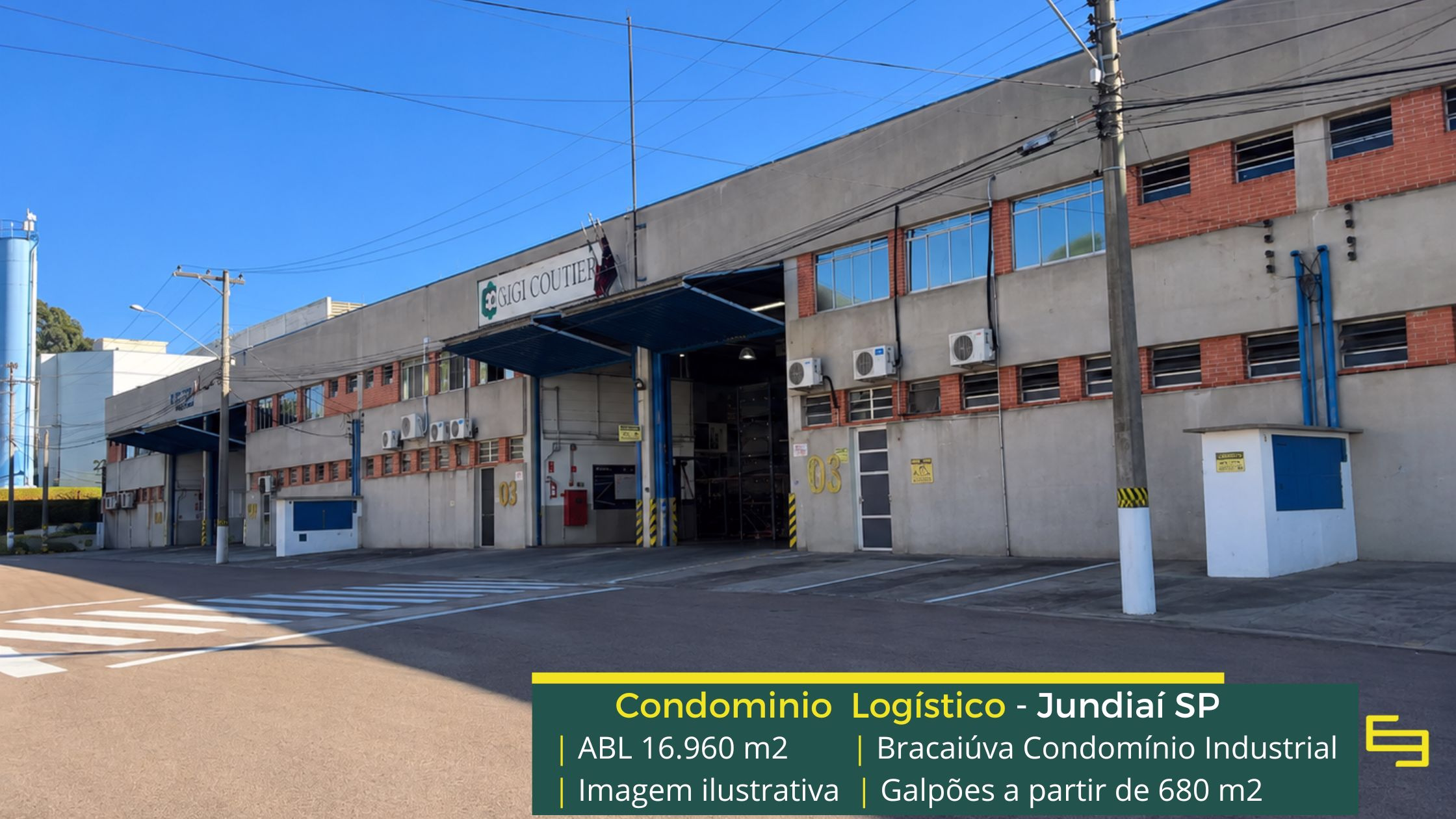 Galpão para locação em Jundiaí - Bracaiúva Condomínio Industrial. Armazéns logísticos com 12 metros de pé direito e mezaninos.