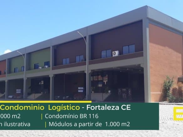 Aluguel Galpão em Fortaleza CE - Parque Empresarial BR 116. Galpões para alugar em Fortaleza CE com portaria, segurança, docas e amplo pátio