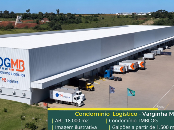 Aluguel de galpão em Varginha MG - Condomínio logístico TBM LOG. Galpões/Armazens/Condomínios logísticos e industriais para alugar em Varginha