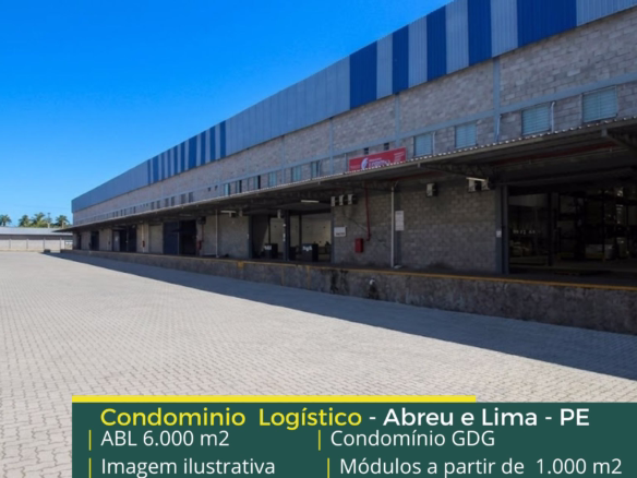 Galpão em Abreu e Lima PE para alugar – Condomínio GDC. Aluguel de galpões em Abreu e Lima, a partir de 1000 m2, e além disso, com docas. 