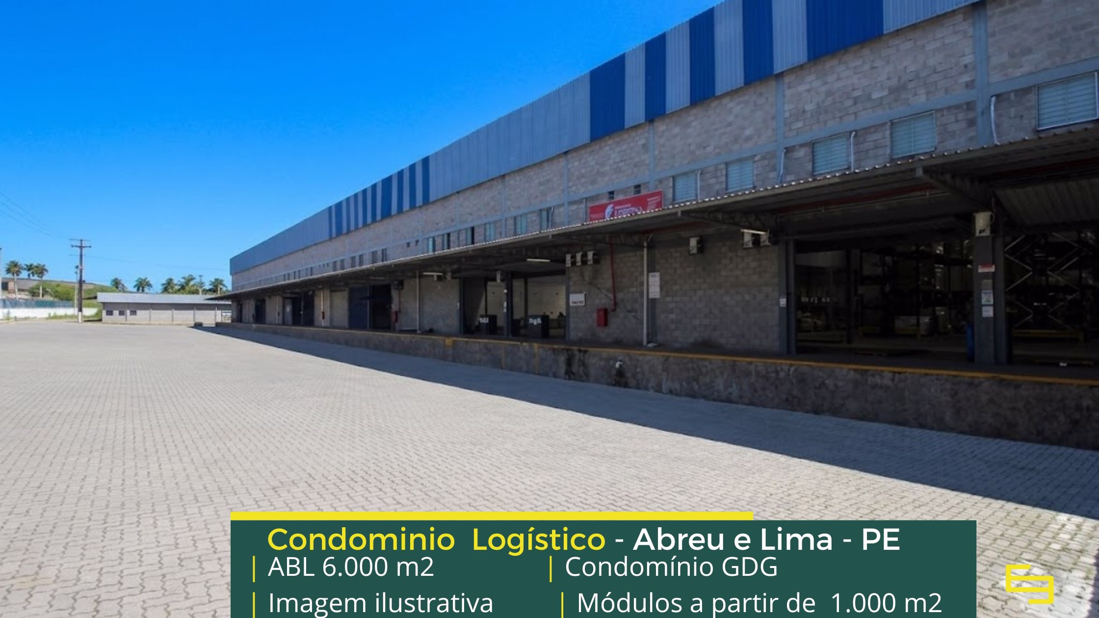 Galpão em Abreu e Lima PE para alugar – Condomínio GDC. Aluguel de galpões em Abreu e Lima, a partir de 1000 m2, e além disso, com docas. 