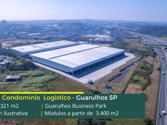 Galpão em Guarulhos SP para alugar - Guarulhos Business Park. Aluguel de galpões em Guarulhos com portaria e segurança. docas e pátio