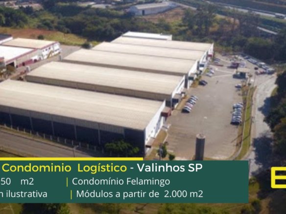 Galpão para alugar em Valinhos SP - Condomínio Felamingo. Galpões/Armazens/Condomínios logísticos e industriais para alugar em Valinhos