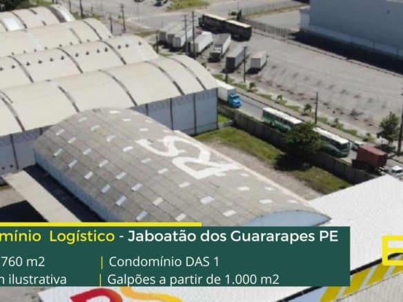 Galpões em Jaboatão dos Guararapes PE - DAS 1. Aluguel de galpão em Jaboatão dos Guararapes. em condomínio com segurança, pátio e docas