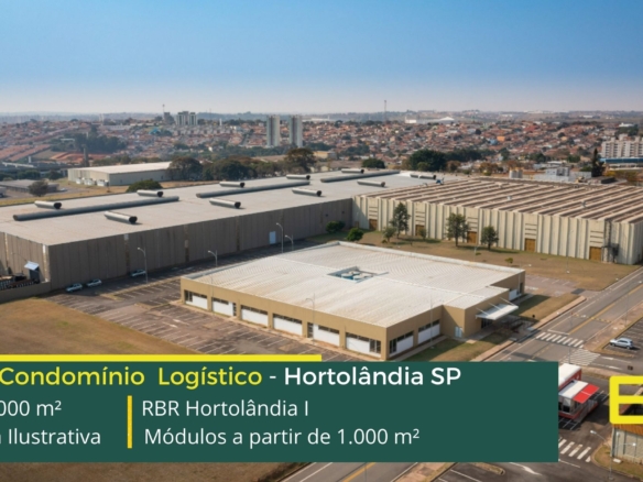 Aluguel de galpão em Hortolândia SP - RBR Hortolândia. Locação de Galpões em Hortolândia SP em condomínio logístico, com docas, amplo pátio