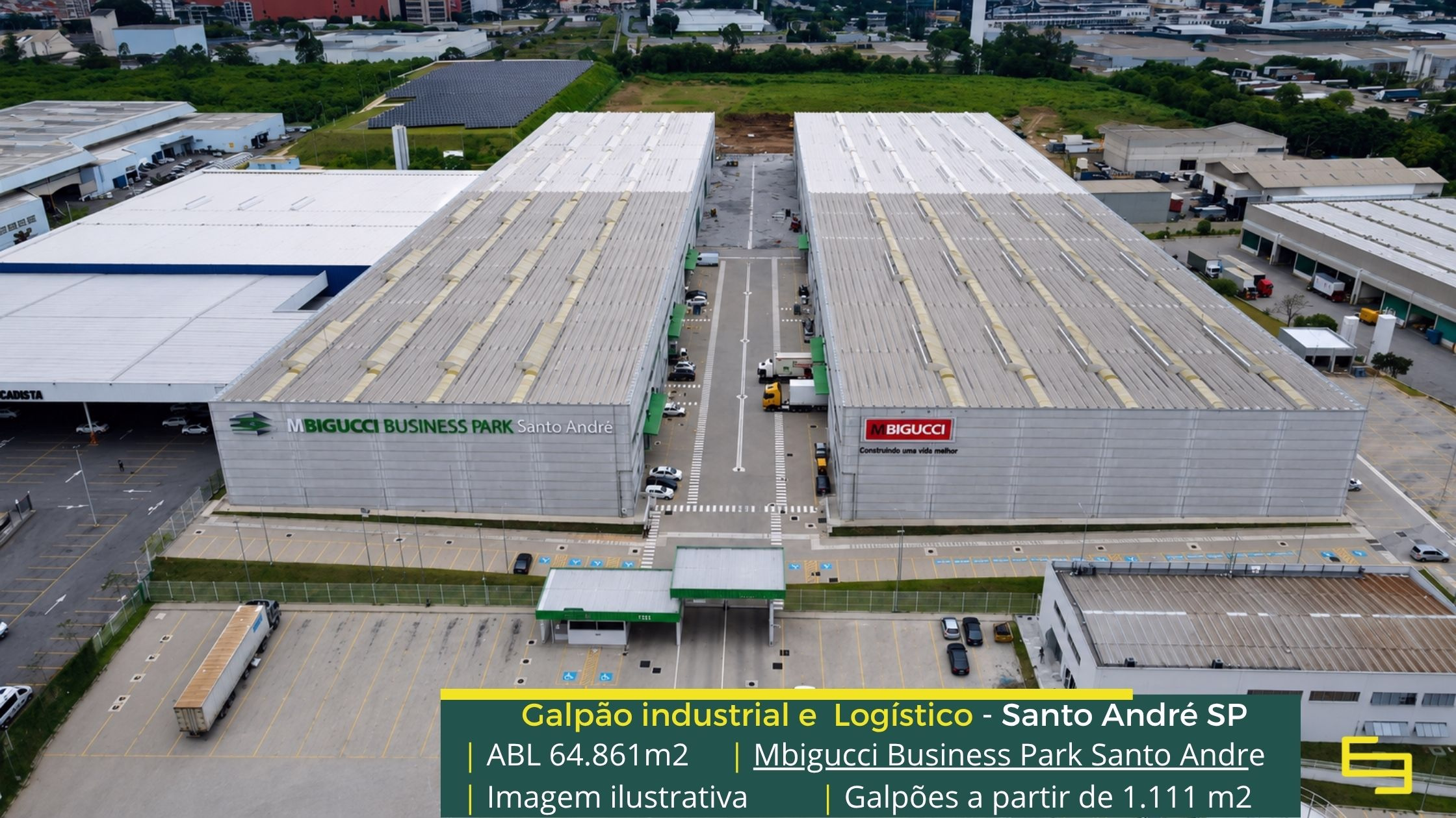Aluguel de galpõpes em Santo André SP (1) Galpão para alugar em Santo André - Mbigucci Business Park. Galpões logísticos. Docas, altura de 12 metros, piso industrial. Segurança